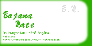 bojana mate business card